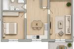 Etagenwohnung Monheim - 2 Zimmer, 65 m&sup2;, 219.000&euro; | Angebot:27016223