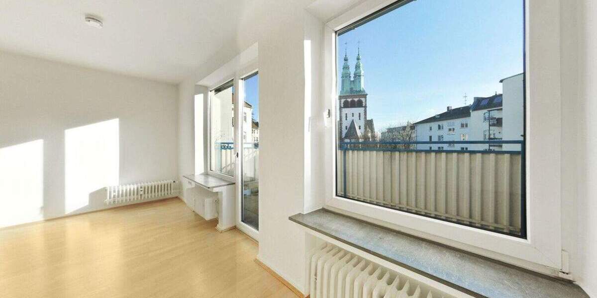 Attraktive Studiowohnung mit modernisiertem Bad und Balkon - leer stehend 1 zimmer