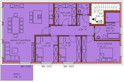 Familienfreundliche Massivbau DHH KfW-55 Standard in OS-Voxtrup 4 zimmer