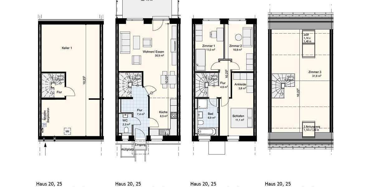 Reihenmittelhaus Alveslohe - 5 Zimmer, 129 m&sup2;, 1.690&euro; | Angebot:24637006