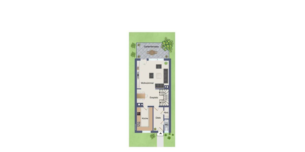 Reihenendhaus Burglengenfed Mühlberg - 4 Zimmer, 135 m&sup2;, 1.090&euro; | Angebot:26798746