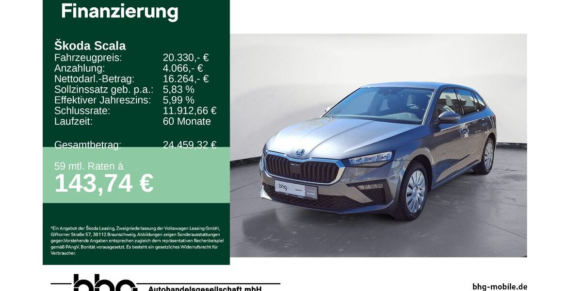 Skoda Scala 11.997 km 19.960 &euro; Freiburg 79115