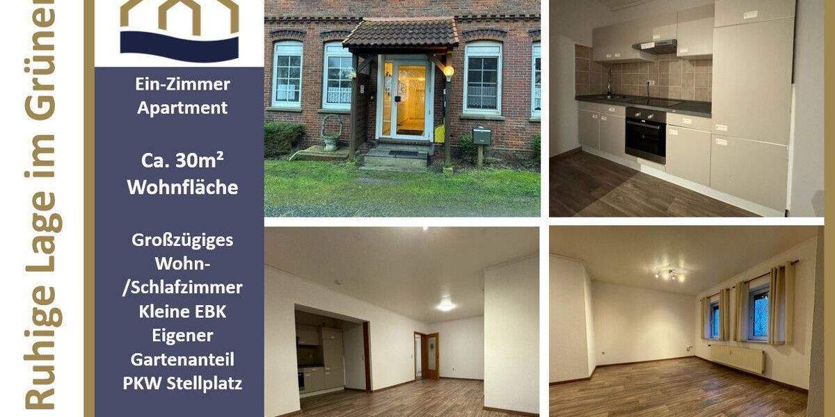 Sehestedt: Ruhig, abgelegen und idyllisch mit Weitblick über die Felder. Gemütliche Eigentumswohnung direkt am Deich 1 zimmer