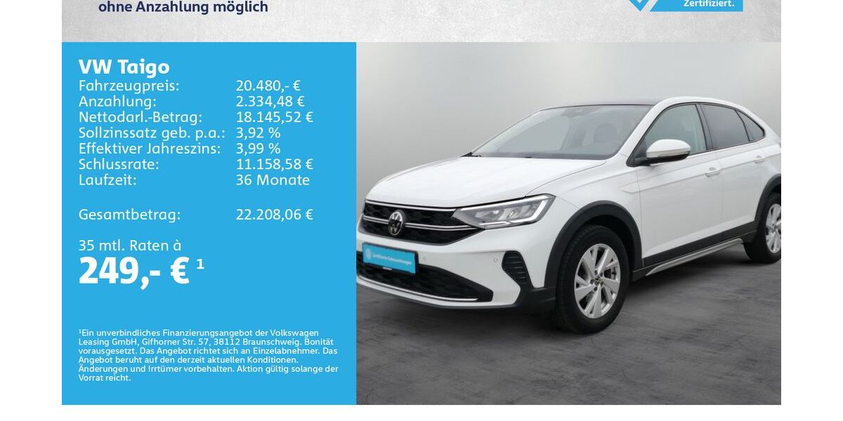 VW Taigo 57.000 km 19.840 &euro; Kreuzwertheim 97892