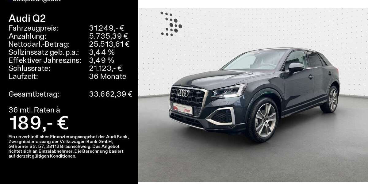 Audi Q2 8.000 km 31.249 &euro; Linsengericht 63589