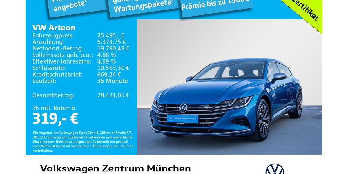 VW Arteon 75.272 km 25.246 &euro; München 80687