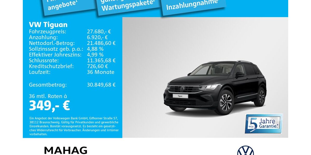 VW Tiguan 23.143 km 27.680 &euro; Ottobrunn 85521