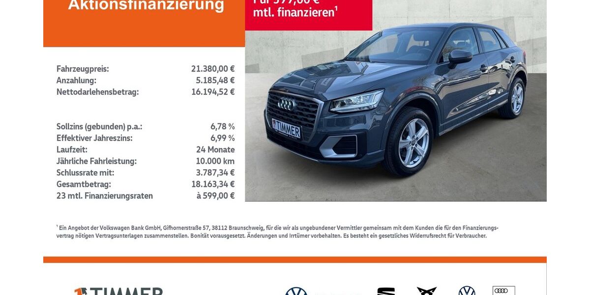 Audi Q2 91.922 km 21.380 &euro; Rheine 48432
