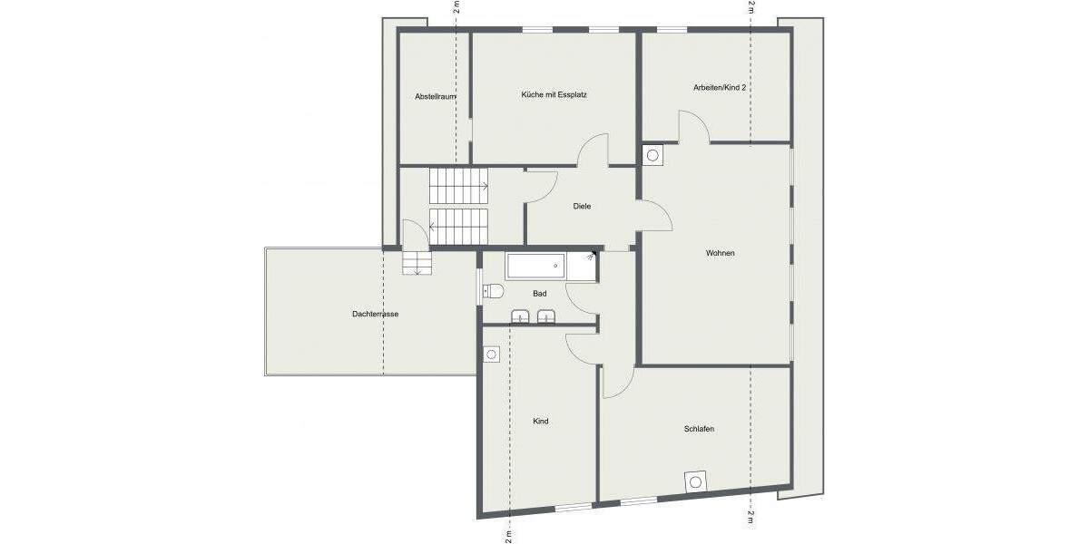 Etagenwohnung Wannweil - 4 Zimmer, 108 m&sup2;, 1.100&euro; | Angebot:24843858
