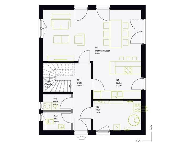 Einfamilienhaus Marbach am Neckar Rielingshausen - 4 Zimmer, 120 m&sup2;, 649.000&euro; | Angebot:26358826