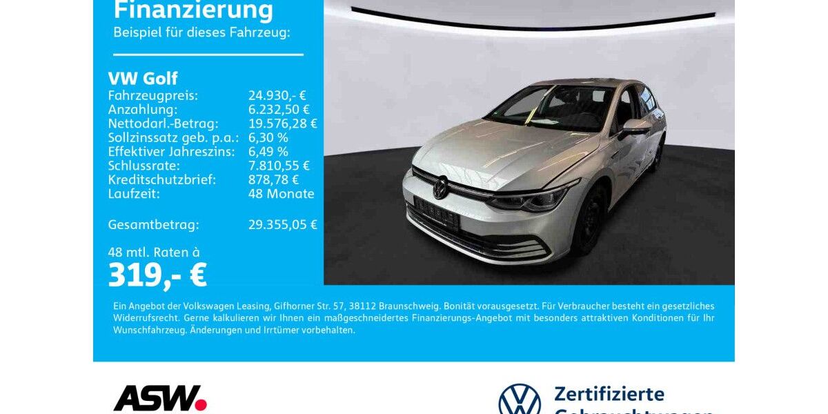 VW Golf 19.300 km 24.930 &euro; Bad Rappenau 74906