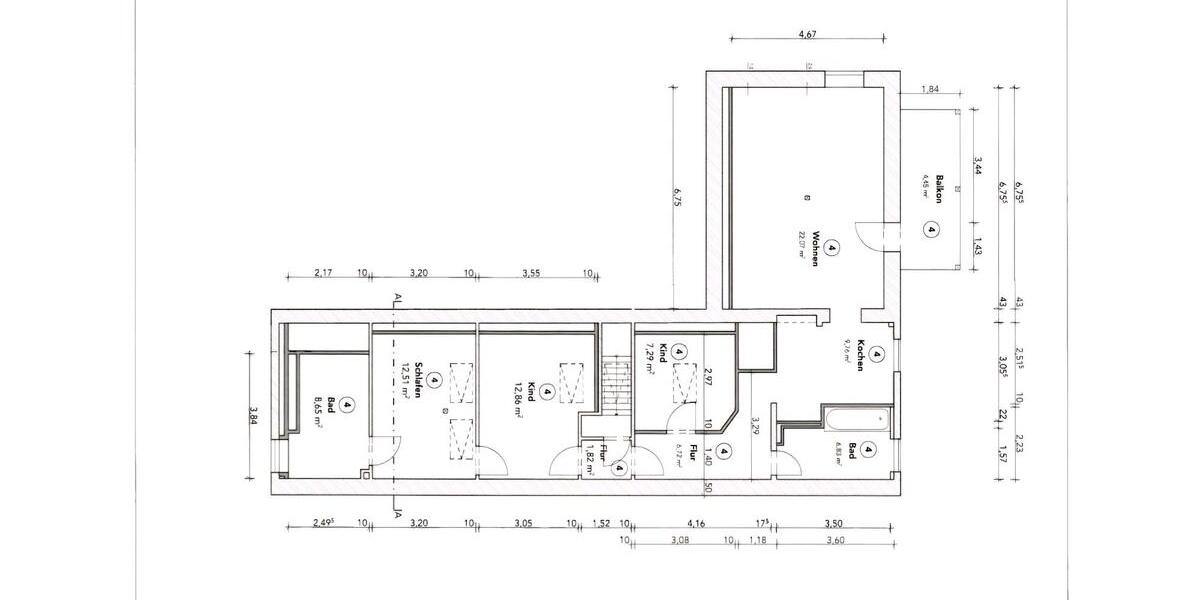Dachgeschoßwohnung Flöha - 4 Zimmer, 89 m&sup2;, 784&euro; | Angebot:25920516