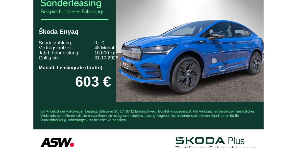 Skoda Enyaq 15.900 km 43.990 &euro; Bad Rappenau 74906