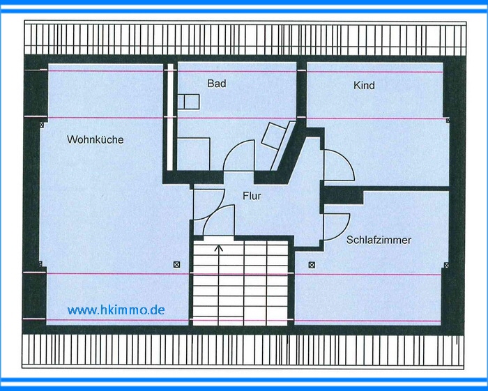 3-Raumwohnung unterm Dach in KöthenAnhalt - Einbauküche ist dabei - Gartenhaus optional - Etagenwohnung Köthen | Angebot:25568880