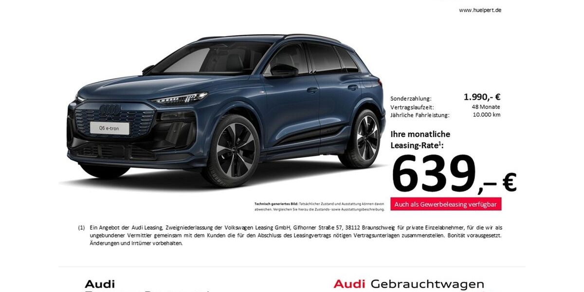 Audi Q6 e-tron 13.207 km 69.888 &euro; Dortmund 44143