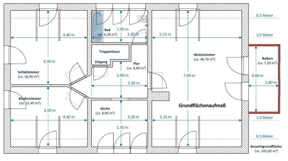 Dachgeschoßwohnung Muldestausee - 3 Zimmer, 90 m&sup2;, 630&euro; | Angebot:26535291