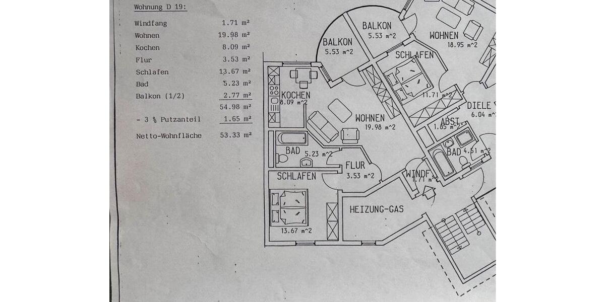 Dachgeschoßwohnung Neustadt bei Coburg - 2 Zimmer, 54 m&sup2;, 124.995&euro; | Angebot:25498044