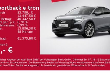 Audi Q4 e-tron 8.076 km 52.240 &euro; Gersthofen 86368