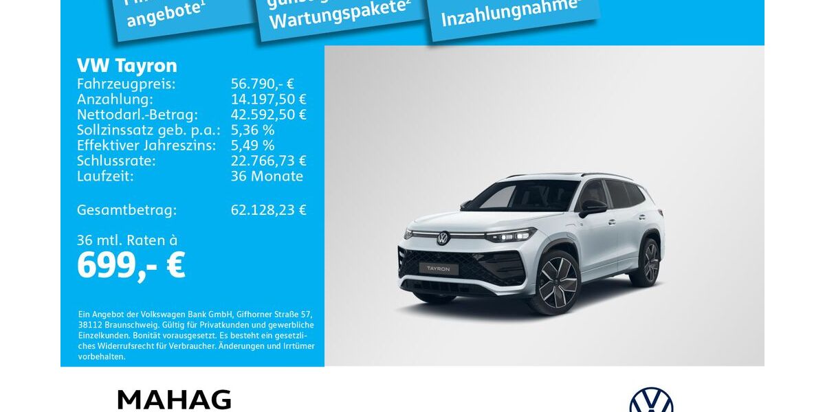 VW Tayron 3.000 km 56.790 &euro; München 81825