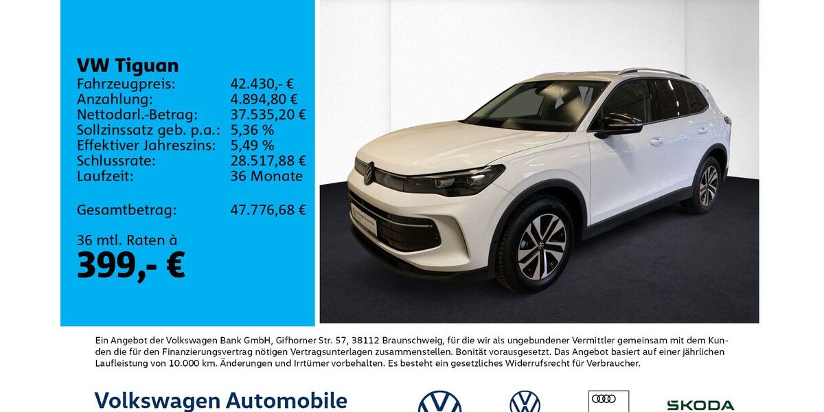 VW Tiguan 7.500 km 42.430 &euro; Leipzig 04178