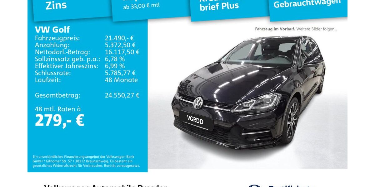 VW Golf 48.674 km 21.490 &euro; Dresden 01067