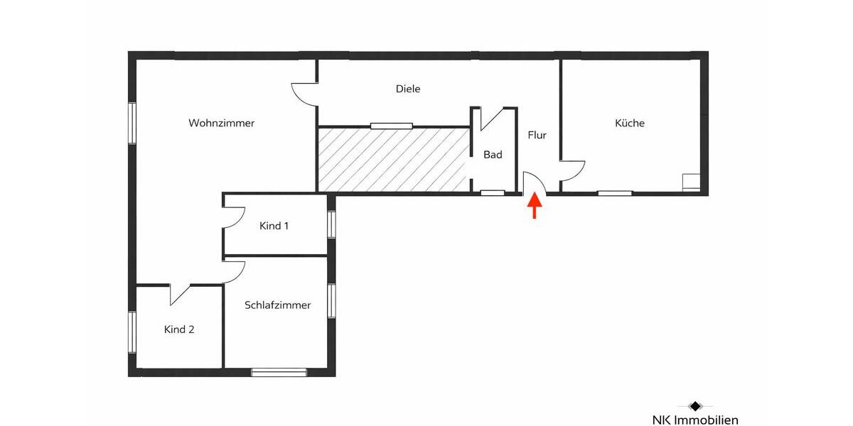 Erdgeschoßwohnung Eilenburg - 4 Zimmer, 104 m&sup2;, 572&euro; | Angebot:26008192