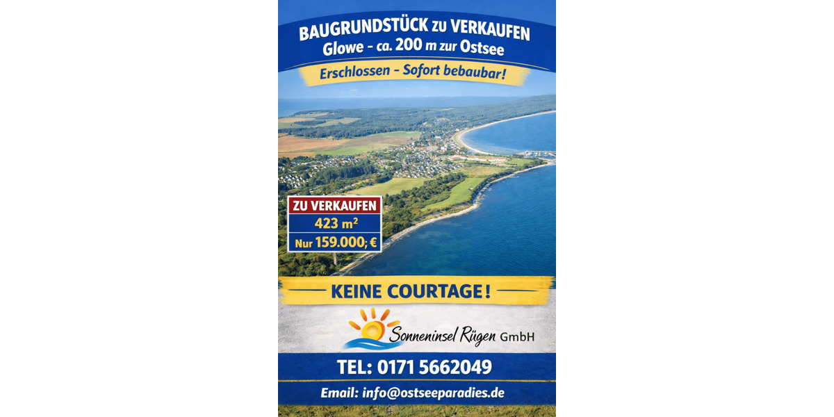 Grundstück Glowe - 289.000&euro; | Angebot:26819682