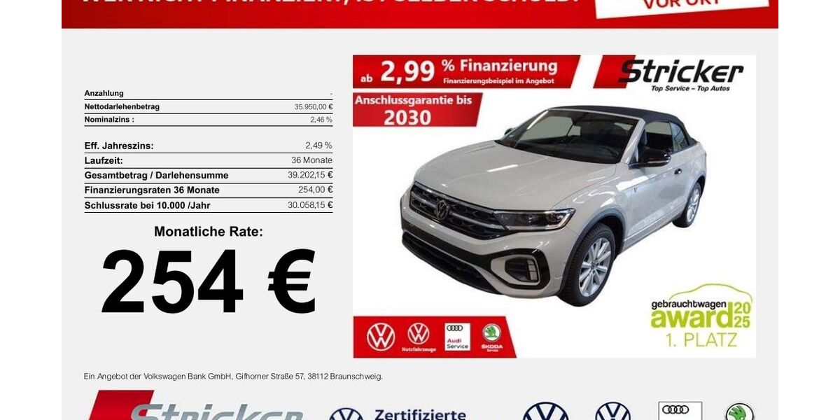 VW T-Roc 10.136 km 35.949 &euro; Horn-Bad Meinberg 32805