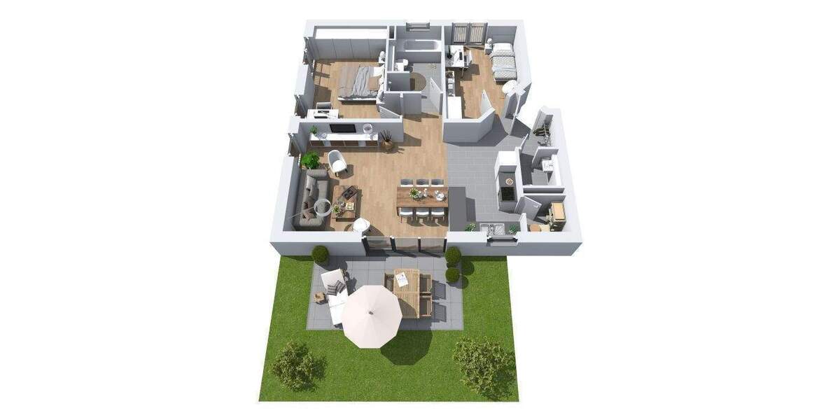 Etagenwohnung Wiesbaden Biebrich - 3 Zimmer, 84 m&sup2;, 609.000&euro; | Angebot:26037083