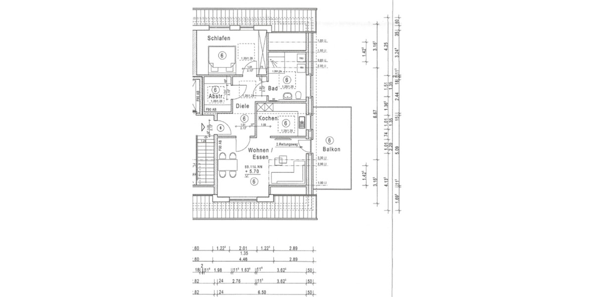 Dachgeschoßwohnung Ostbevern - 2 Zimmer, 83 m&sup2;, 1.062&euro; | Angebot:24572413
