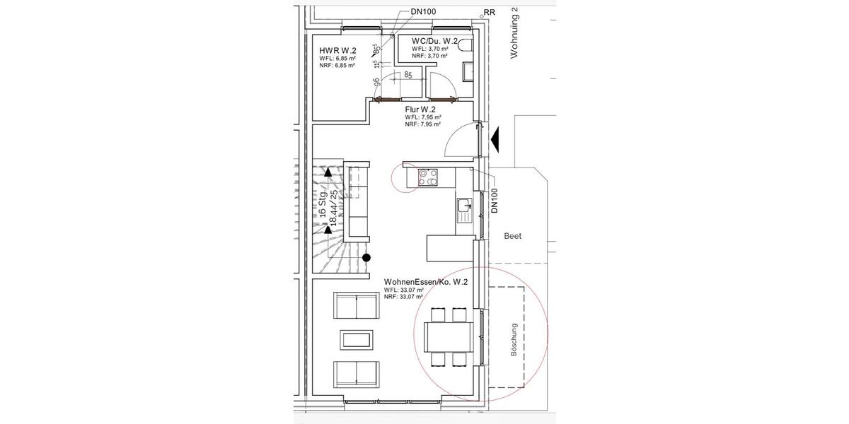 Doppelhaushälfte Detmold Hakedahl - 5 Zimmer, 128 m&sup2;, 1.830&euro; | Angebot:26102691