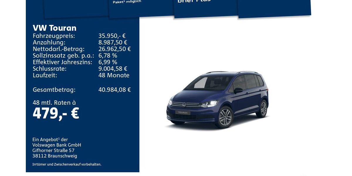 VW Touran 12.139 km 35.950 &euro; Mosbach 74821