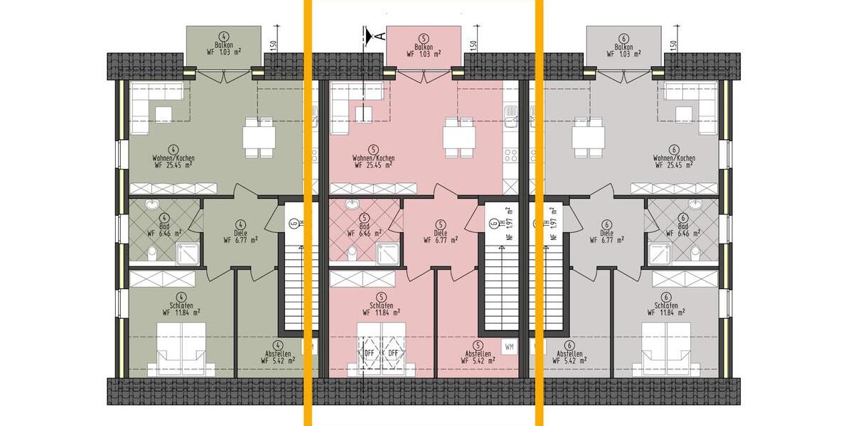 Helle 2-Zimmer-Neubauwohnung (Erstbezug) mit Balkon ins Grüne 2 zimmer