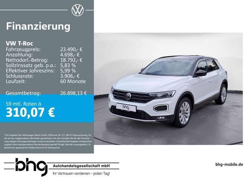 VW T-Roc 70.786 km 23.490 € Freiburg 79115