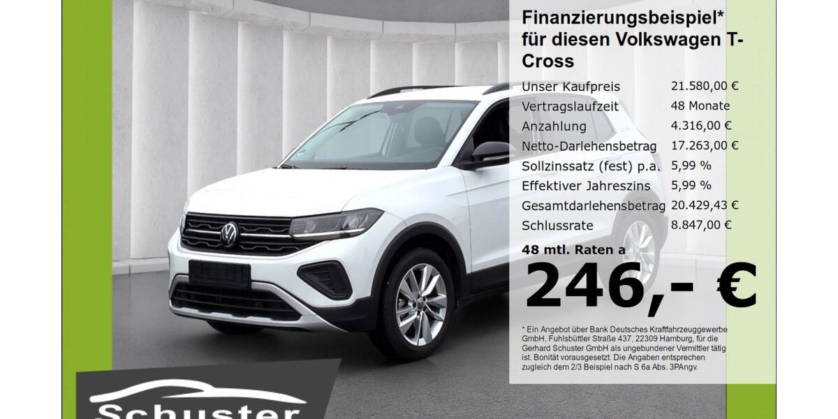VW T-Cross 14.734 km 21.579 &euro; Ruhstorf 94099