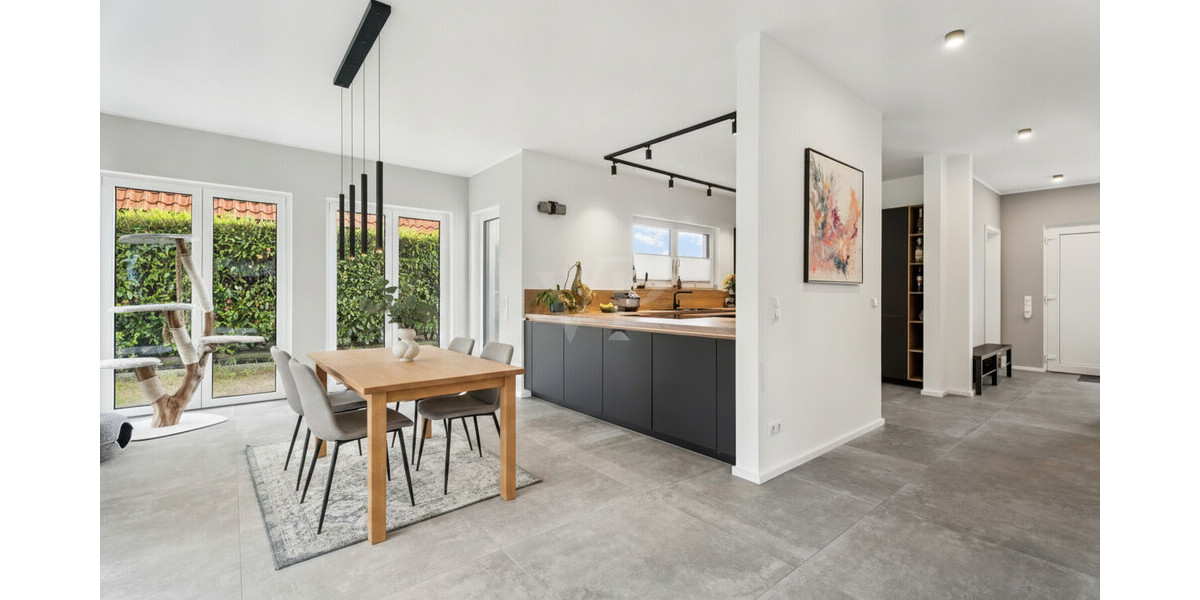 Ein Zuhause, das moderne Architektur, hochwertigen Wohnkomfort und naturnahes Leben miteinander verbindet. - Einfamilienhaus Hopsten Hopsten | Angebot:27249637