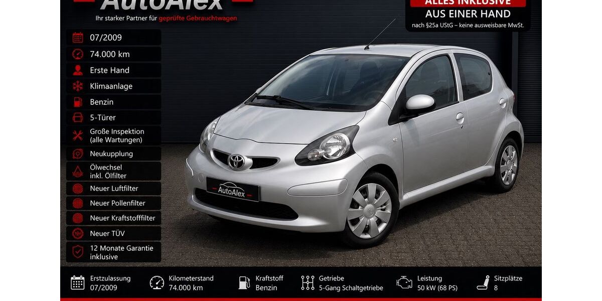 Toyota Aygo (X) 73.000 km 4.490 &euro; Wandlitz 16348