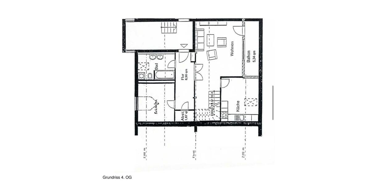 Dachgeschoßwohnung Weilheim in Oberbayern - 4 Zimmer, 94 m&sup2;, 1.550&euro; | Angebot:25393386