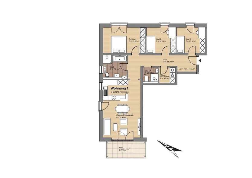 Wohnung zum Kaufen in Gensingen 425.000 € 101.4 m²