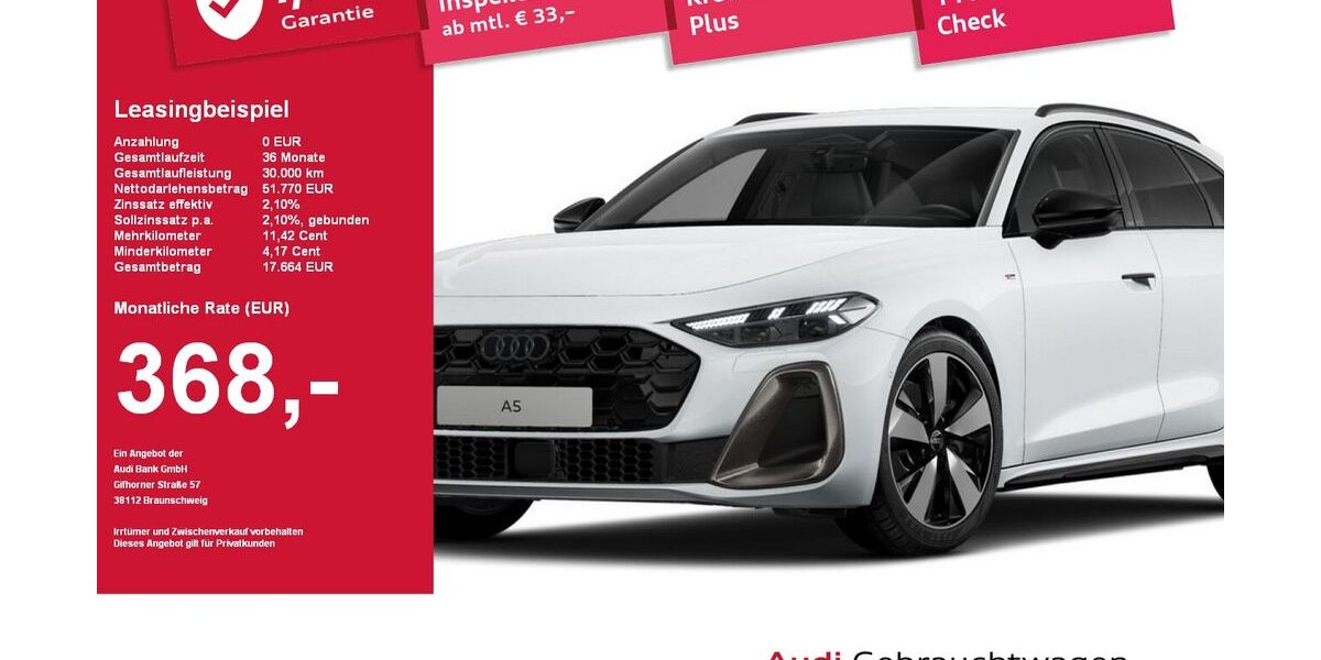 Audi A5 7.840 km 53.470 &euro; Plattling 94447