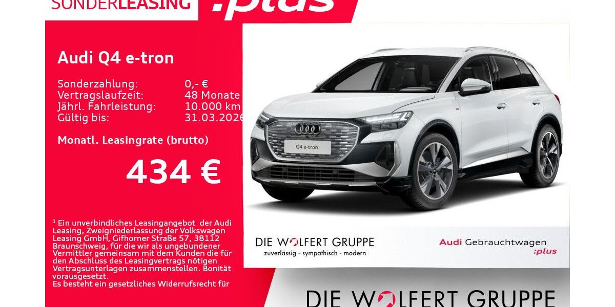 Audi Q4 e-tron 39.891 km 44.050 &euro; Großwallstadt 63868