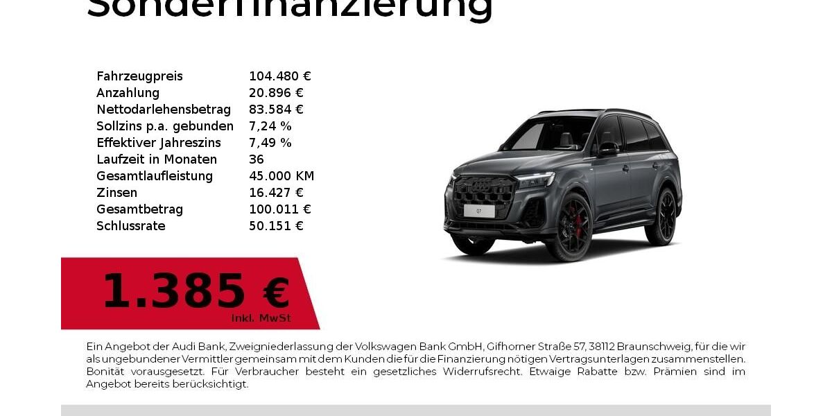 Audi Q7 4.900 km 99.980 &euro; Fürth 90763