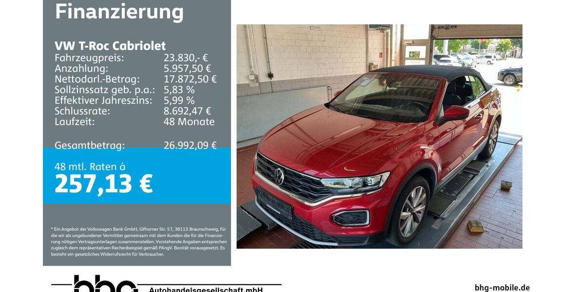 VW T-Roc 67.019 km 22.930 &euro; Freiburg 79115