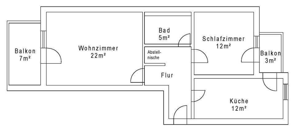 Etagenwohnung Freiberg - 2 Zimmer, 65 m&sup2;, 79.900&euro; | Angebot:26828051
