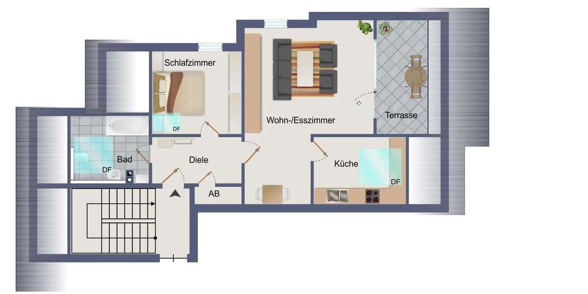 Etagenwohnung Lohr - 2 Zimmer, 69 m&sup2;, 164.000&euro; | Angebot:26263308