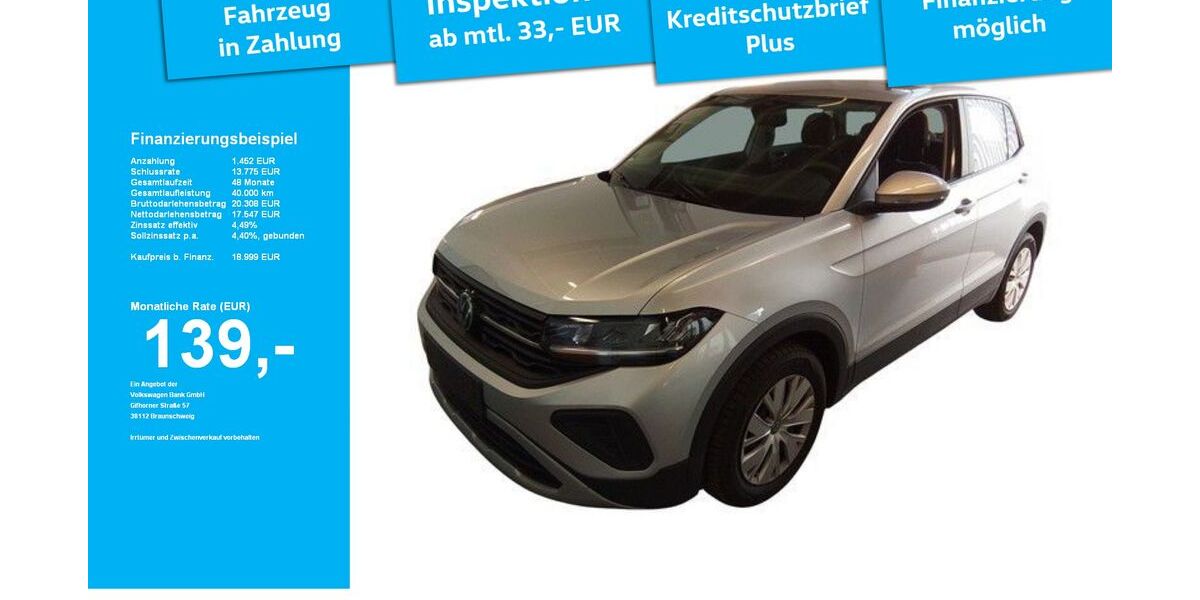 VW T-Cross 8.975 km 18.899 &euro; Lindau 88131