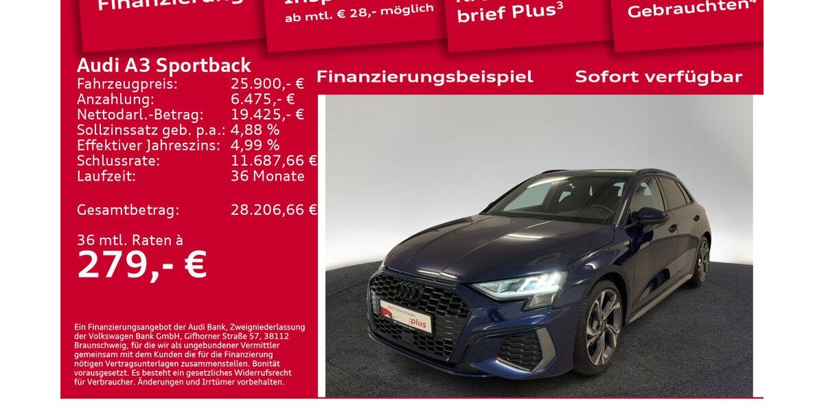 Audi A3 33.800 km 25.900 &euro; Berlin 12489