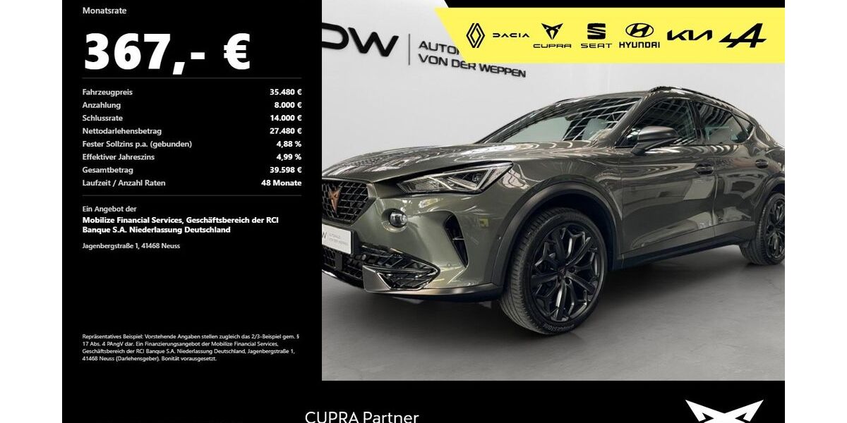 Cupra Formentor 25.400 km 34.880 &euro; Heilbronn 74076