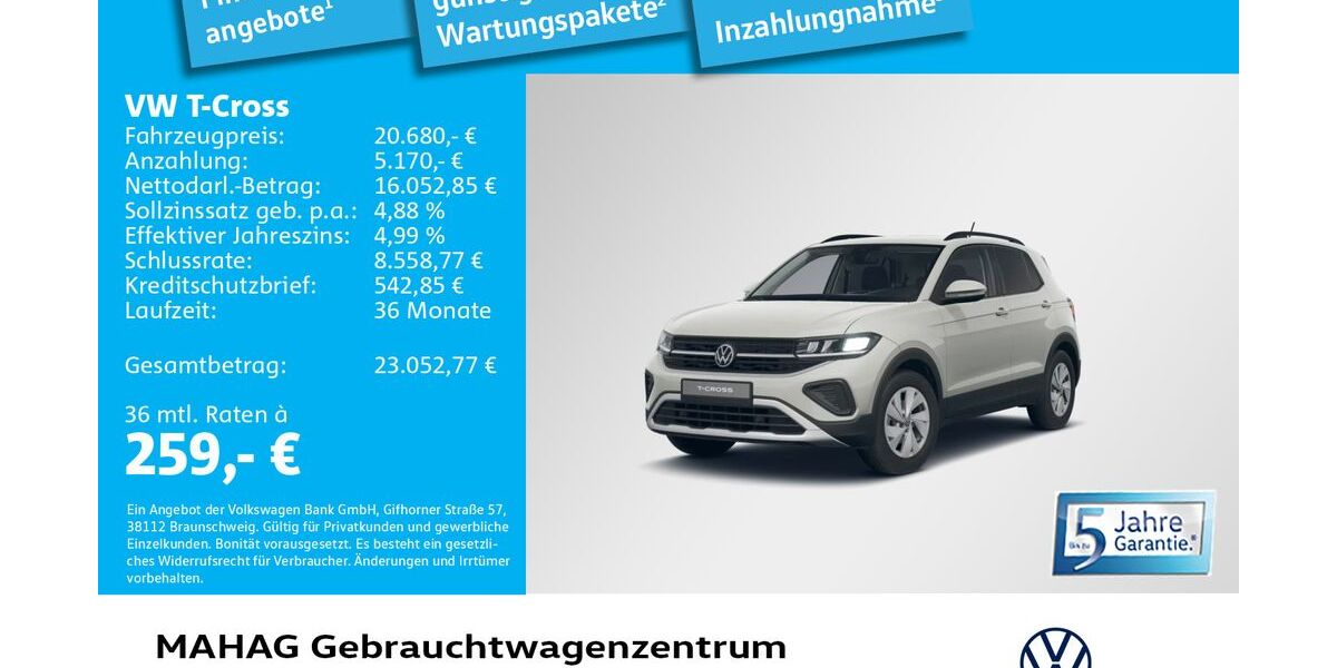 VW T-Cross 3.368 km 20.680 &euro; München 80935
