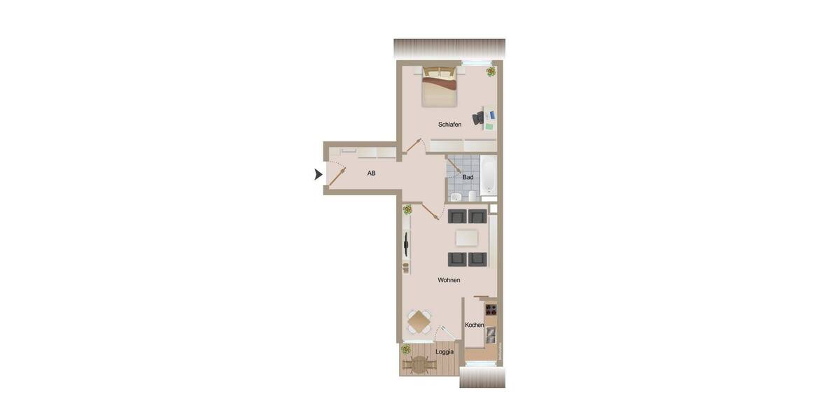 Etagenwohnung München Moosach - 2 Zimmer, 59 m&sup2;, 435.000&euro; | Angebot:26853004